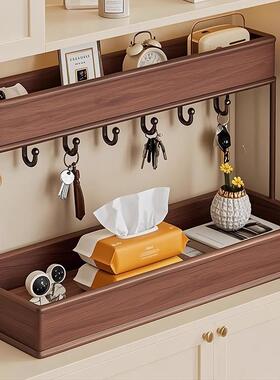 入户玄关置物架钥匙收纳架鞋柜上桌面装饰摆件展示架家用门厅挂架