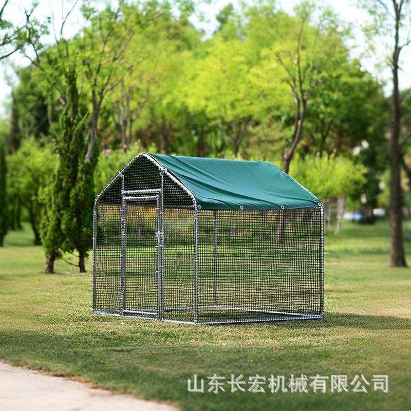 户外防雨棚鸡窝家禽鸡笼子鸭棚鸽舍家用散养钢管鸡舍大型养殖鸡棚