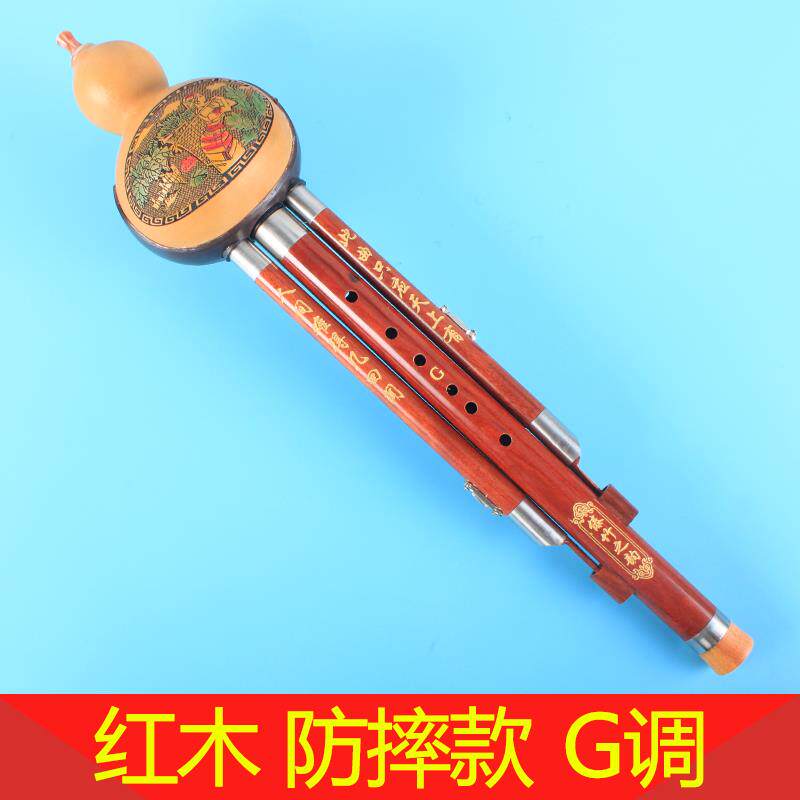 高档傣竹之调韵黑檀木红木葫芦丝调降db小调f调g调儿童成人初学乐