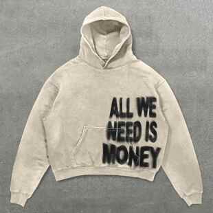 Women's Y2K Hoodies in Pink & Beige Retro-Edgy Streetwear
