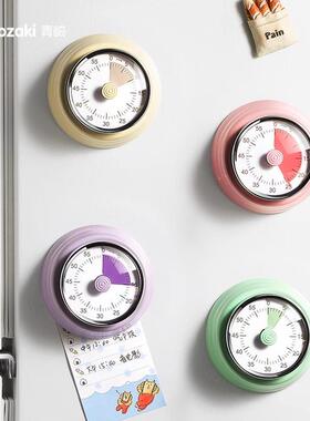 青崎机械计时器厨房定时提醒器可视化时间烘培闹钟倒计时冰箱磁吸