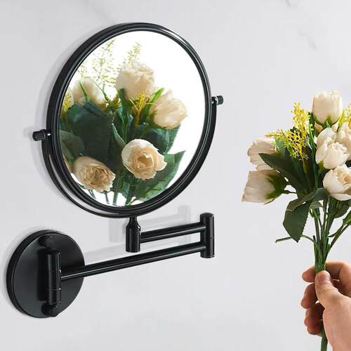 3x Magnifying Two Sided Vanity Makeup Mirror Wall Mount Roun