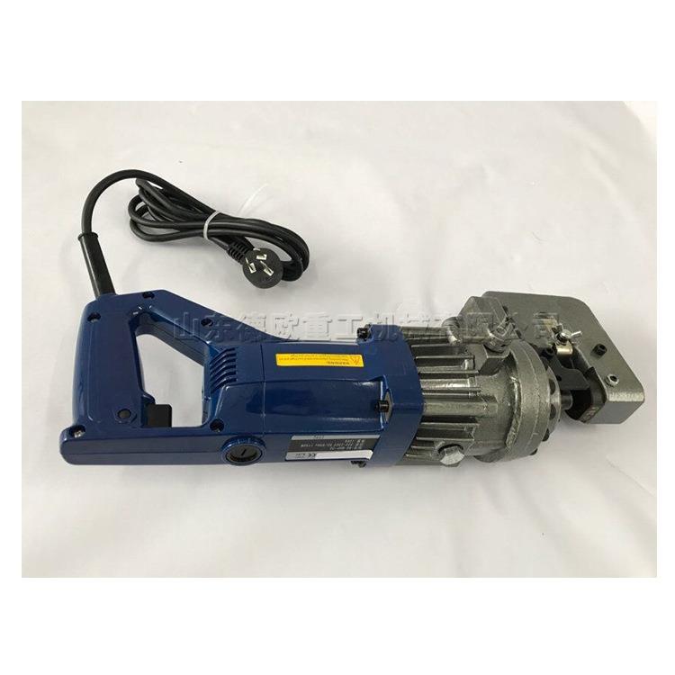 电动液压式U型钢冲眼机 金属材料冲孔工具 角钢槽钢打长条孔机