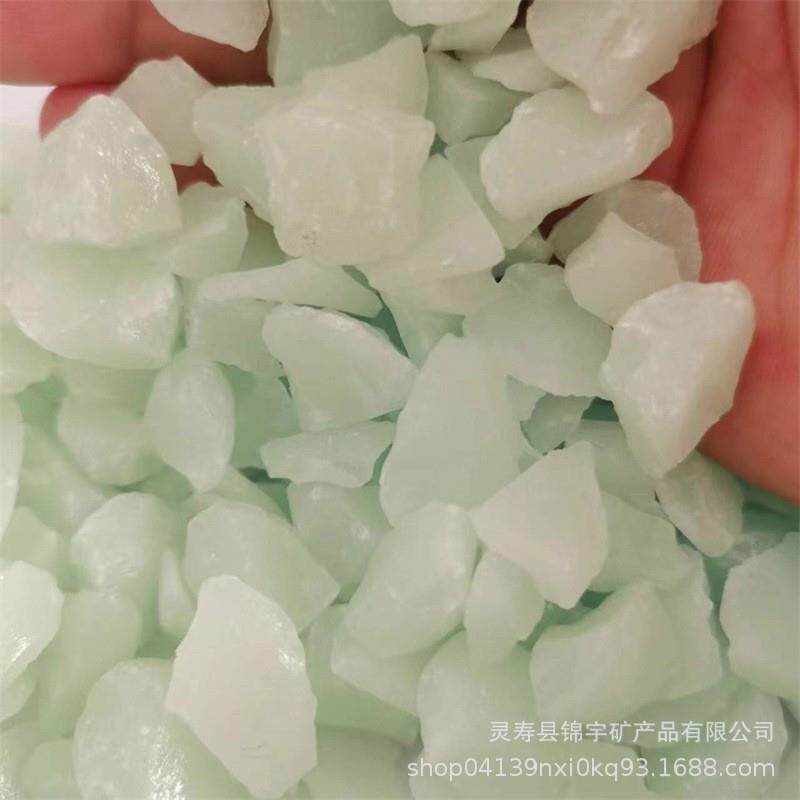 夜光石现货发光石亚克力树脂荧光石鹅软石夜光碎石小石头夜光石