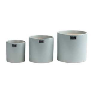 陶瓷高级绿兰花盆直客厅阳台感简约专用家用虎皮花盆轻植纯色筒奢