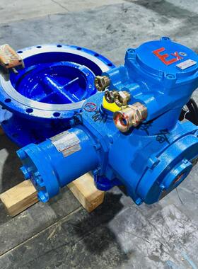 带485通讯 矿用防爆电动法兰蝶阀 瓦斯专用阀WSD943F-10Q-DN350