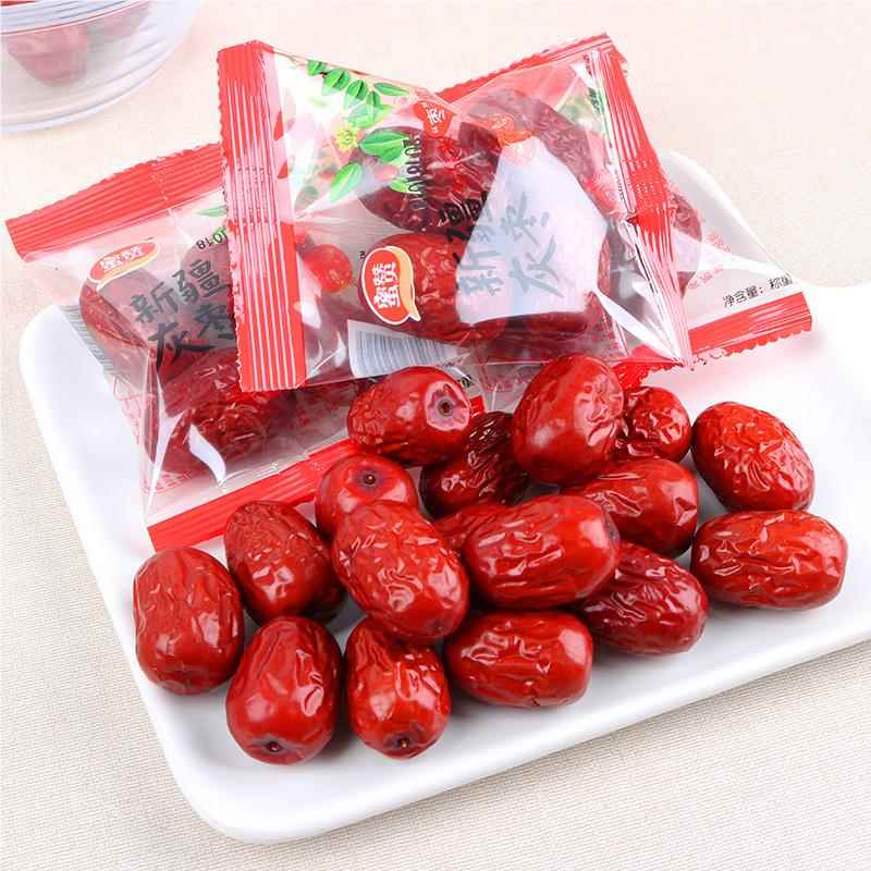 蜜赞红枣包邮500g新疆特产免洗一级独立小包装若羌灰枣休闲零食