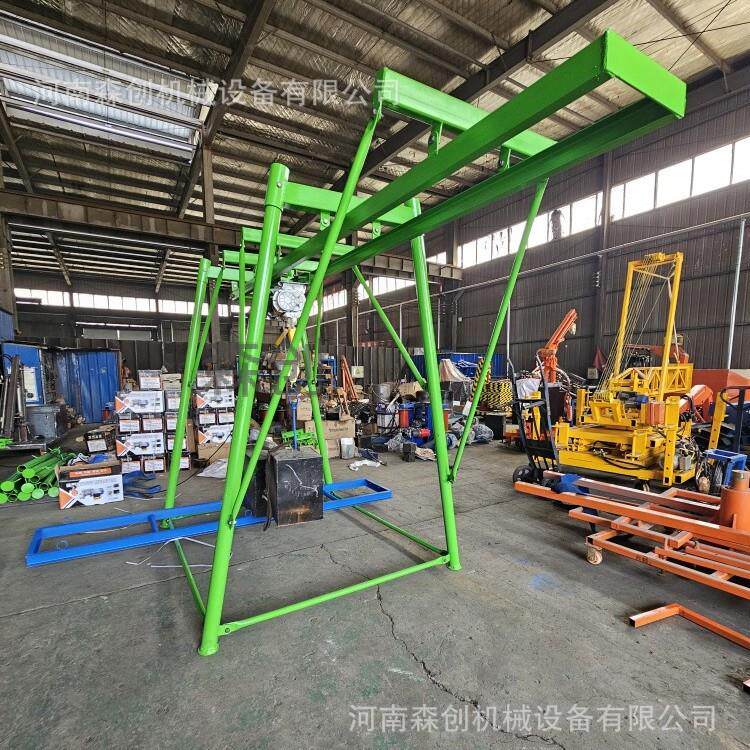 孔桩行吊四柱人工挖孔桩吊机圆柱龙门架工地清桩吊运机提升机