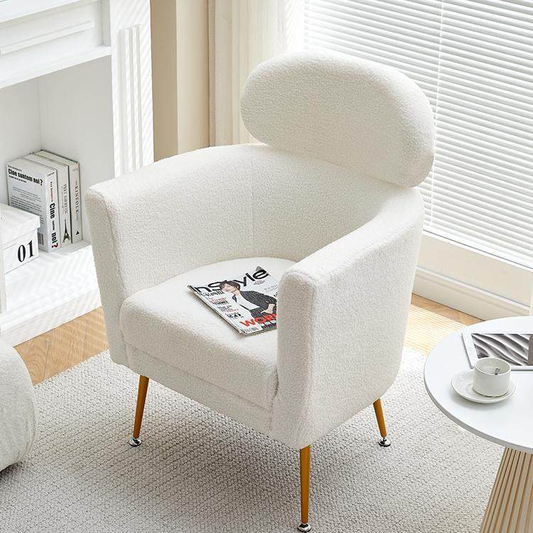 羊羔绒单人沙发椅家用轻奢阳台休闲懒人沙发卧室电脑椅网红靠背椅,住宅家具,沙发椅,淘宝优惠券,粉丝福利购,淘宝优惠卷