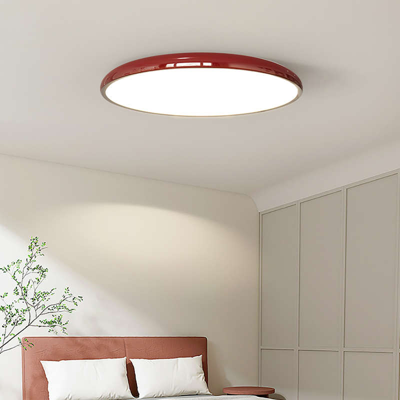 卧室灯全光谱护眼吸顶灯网红奶油风灯具超薄圆形书房儿童房主卧灯