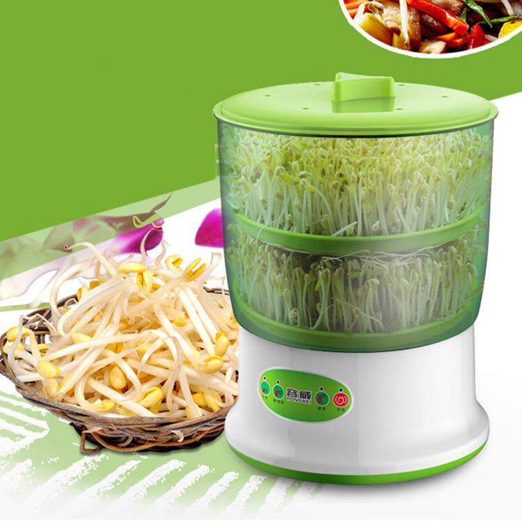 厂家全自动双层家用豆芽机多功能小型智能苗芽发芽机催芽机