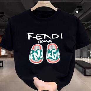 欧洲站~重磅美式！潮牌情侣宽松圆领半袖双纱精梳纯棉短袖男260g