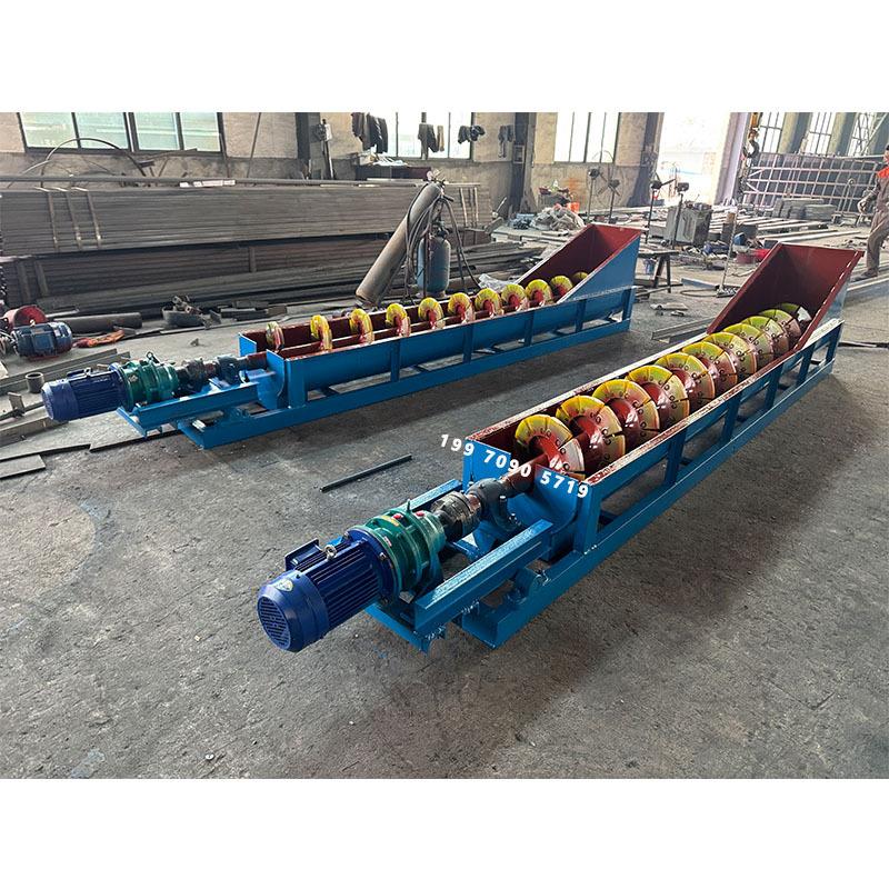 LS-500单轴螺旋洗沙机矿用小型绞龙输送洗砂设备砂石除杂捞渣机器