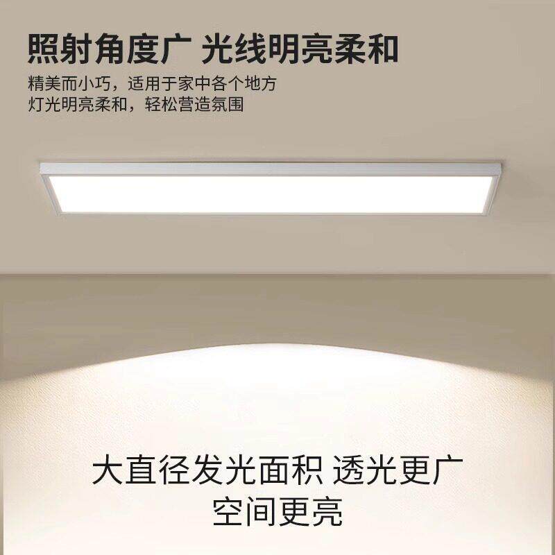 阳台吸顶灯超薄无缝隙长条过道灯现简约玄关灯中山灯具厂直销