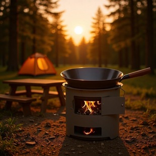 便携烧烤取暖多功能柴火火炉木柴新款厂加厚户外木炭围炉煮茶家用