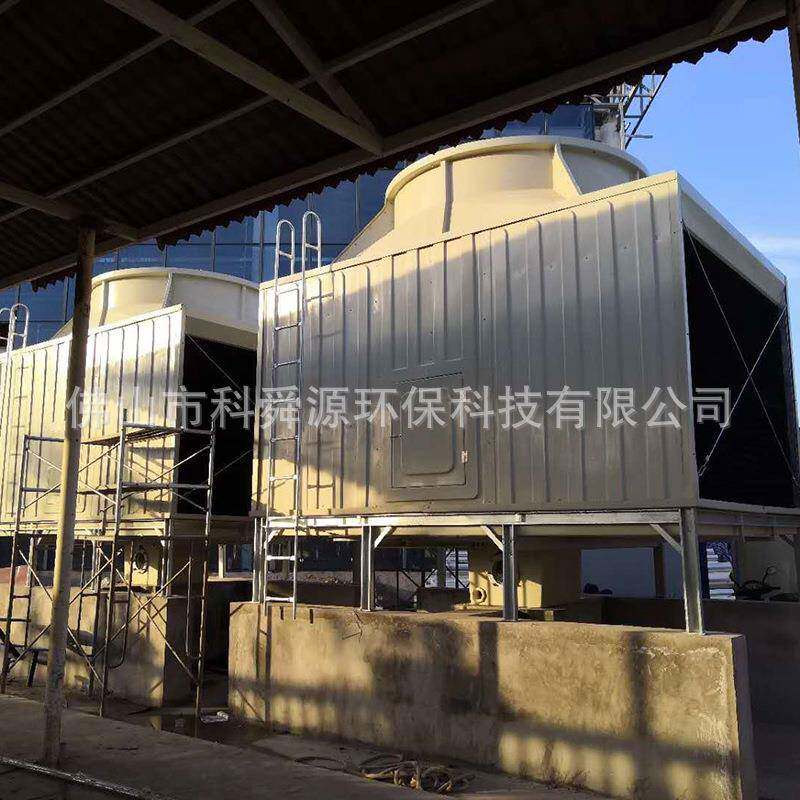 工业冷却塔方形横流中温一体式冷却塔方形横流钢制闭式冷却塔