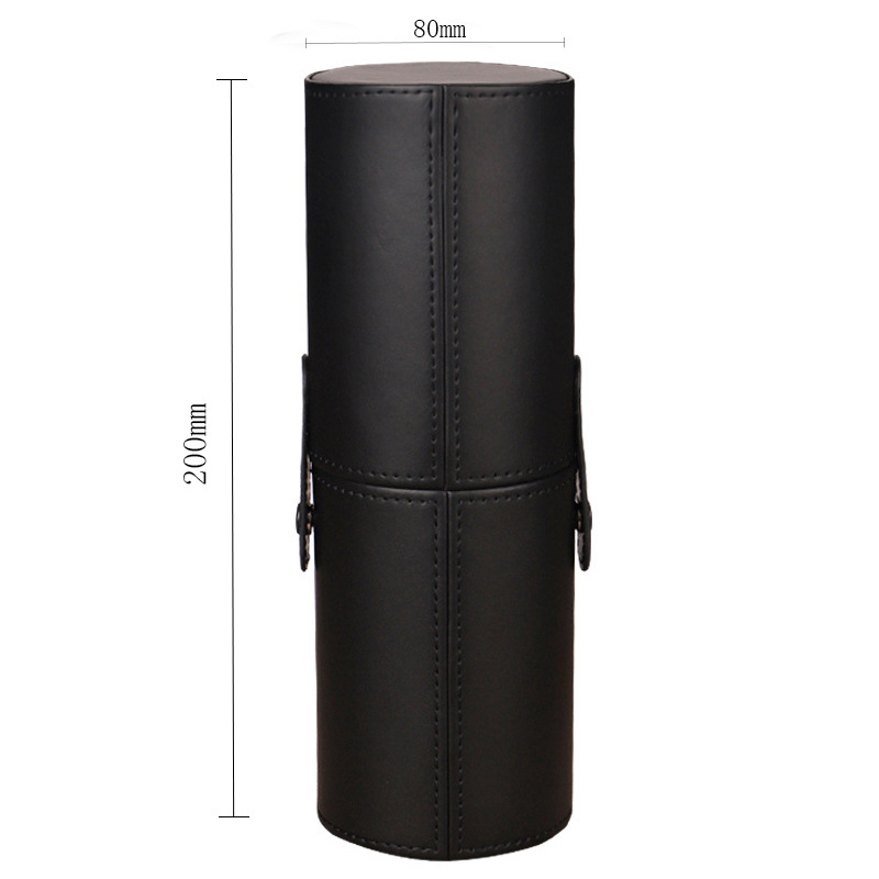 便携化妆刷桶收纳筒刷桶带盖S风刷子桶值防尘旅行收纳包盒