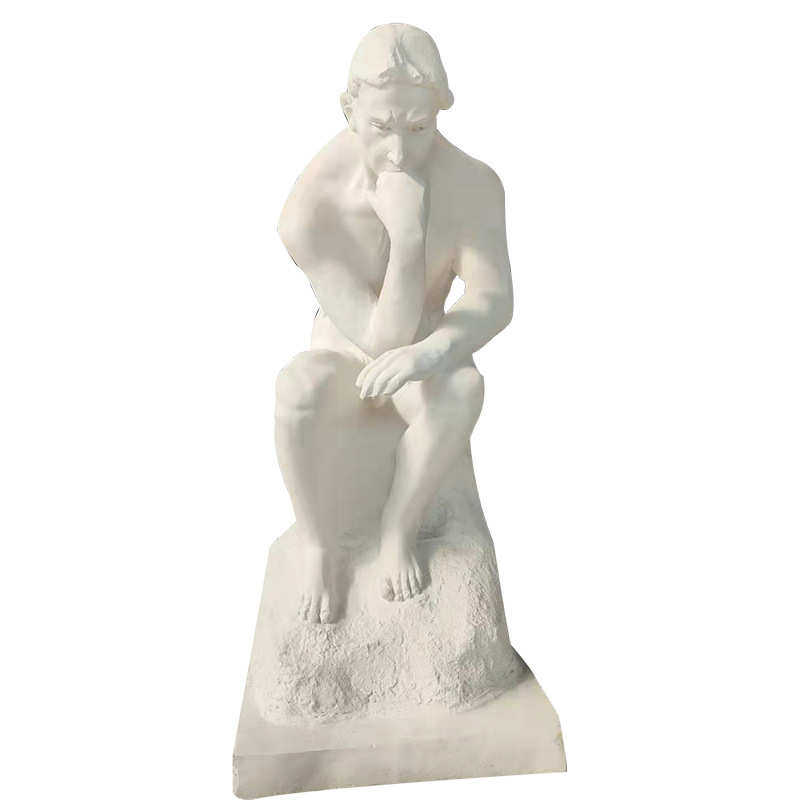 教具素描石膏像伯乐胸像全身雕像 摆件石膏像艺思想者