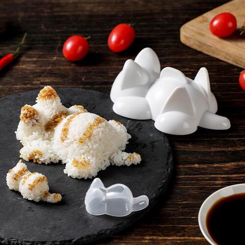 Cute cat-shaped rice ball mold, made from food-grade safe ma