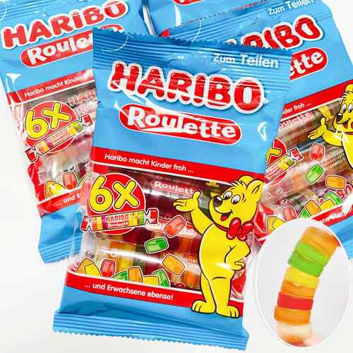 德国正规进口哈瑞宝钮扣软糖超有嚼劲HARIBO水果橡皮糖果独立包装
