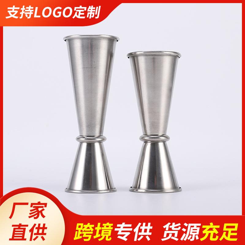 复古不锈钢调酒器鸡尾酒量杯盎司杯调酒手摇酒壶雪克杯三段式调酒