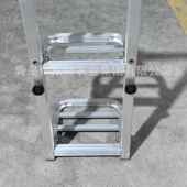 家直销可折叠梯子 伸缩便携不空厂间 占842铝梯子