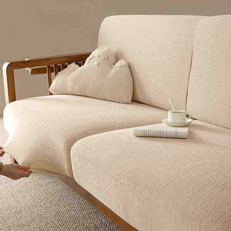 高端棉麻肌理感沙发套罩全包万能套新中式实木沙发笠床包坐垫套