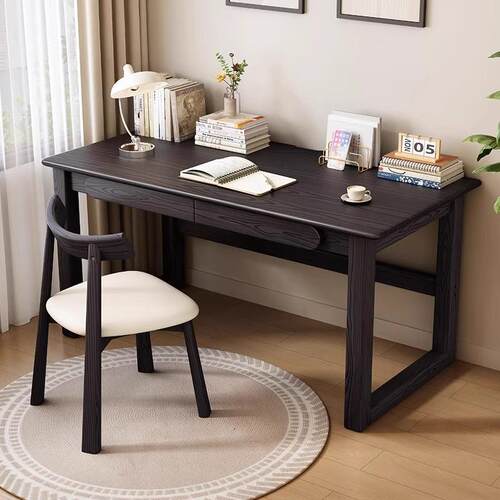实木电脑桌桌台式用卧L825A#电室书桌家现代公简约办桌小户型学习