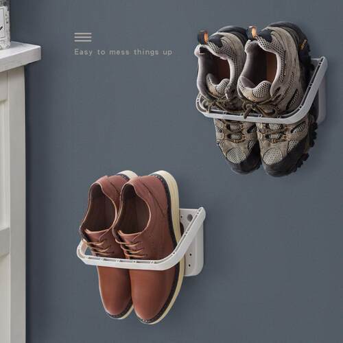The new cross-border plastic simple shoe rack is a foldable