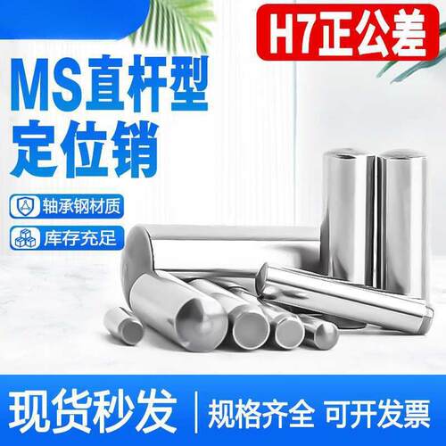 MS直杆定位销ISO8734实心圆柱销子DIN6325淬火销钉正公差Ф1-Ф12