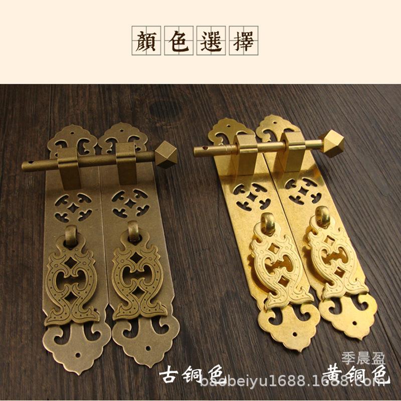 中柜仿直条带插古明式家具古典书柜子橱柜衣柜纯铜柜门清平铜拉手