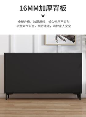 A10岩L板轻奢餐边柜吧台法4515一体靠墙客厅茶式水柜客厅酒柜茶水