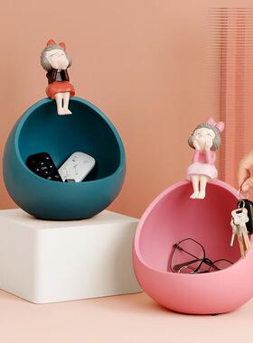 OQ5M入户钥匙收纳摆件鞋柜玄关客厅钥匙摆放台轻奢女孩乔迁新居礼