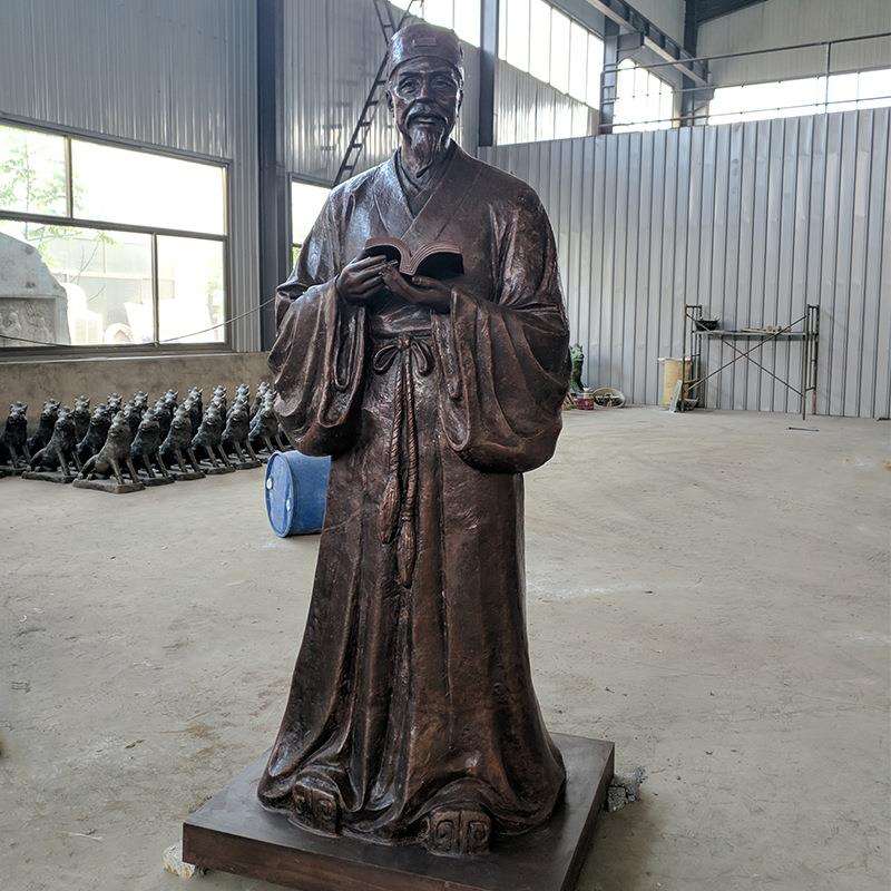 铸铜苏轼雕塑厂家古代人物三苏铜像园林铜雕苏东坡全身像铜雕摆件