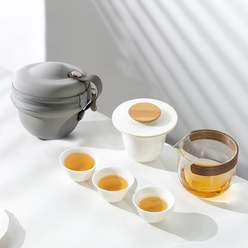 旅行茶具个人专用随身便携式功夫快客杯泡茶壶小茶杯户外茶具套装