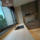 哑光凹凸罗马黄洞石素色岩板客厅瓷砖电视柜台面厨房化妆室餐柜