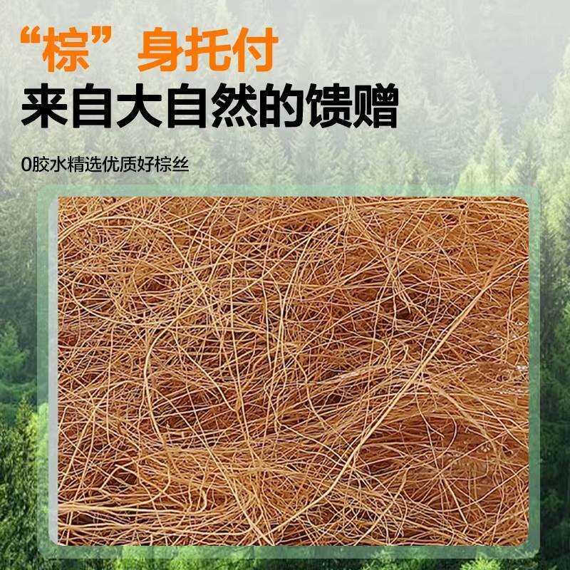 全棕硬床垫家用卧室天然椰粽榈1.8m薄乳胶纯3d加硬老人儿童榻榻米