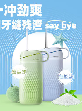罗曼便携式冲牙器水牙线电动洗牙器深度清洁正畸专用洁牙器家用