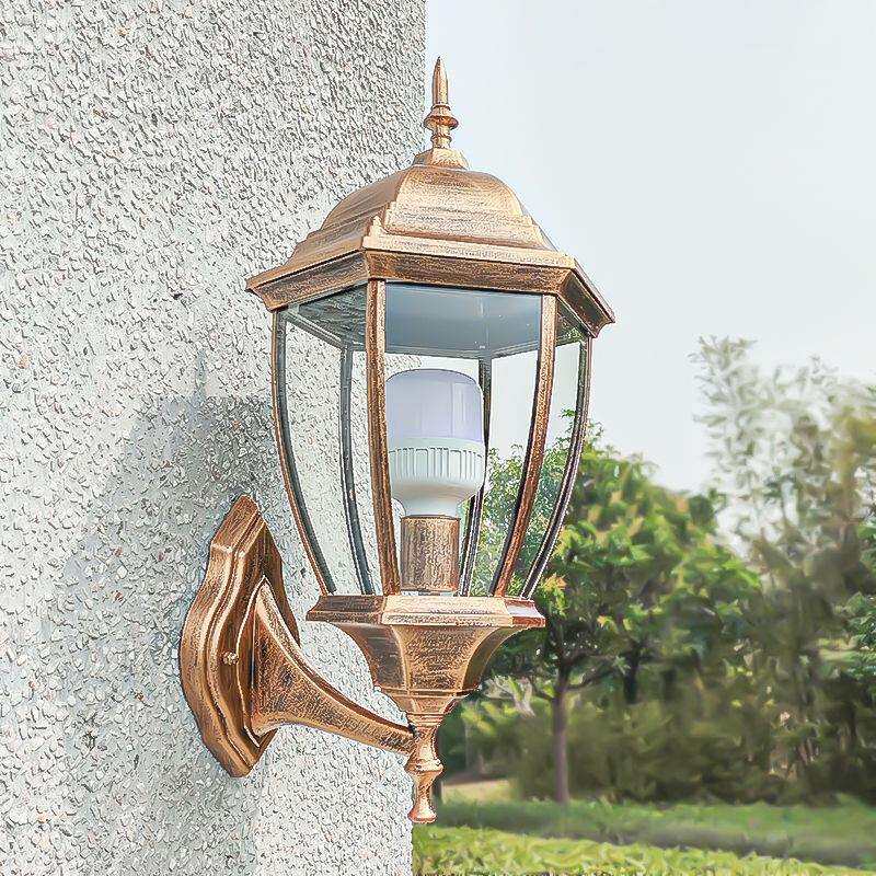 户外壁灯仿古庭院灯欧款式外别墅室柱子壁墙灯六角灯见详情接电外