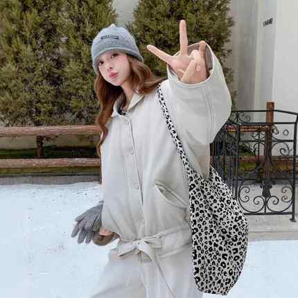 韩版宽松短款棉服女年冬新小个子好看b189-885款巨轻薄夹棉外套秋