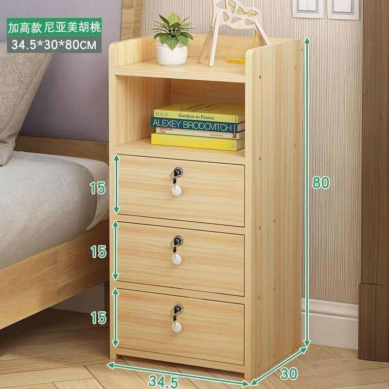 简约现代床头柜简易小型家用带锁收纳柜子储物柜置物架卧室迷你柜,住宅家具,床头柜,淘宝优惠券,粉丝福利购,淘宝优惠卷