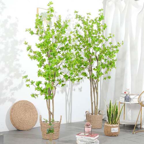 北欧风仿真绿植摆件吊钟植物马醉木室内客厅装饰假树大型落地盆栽
