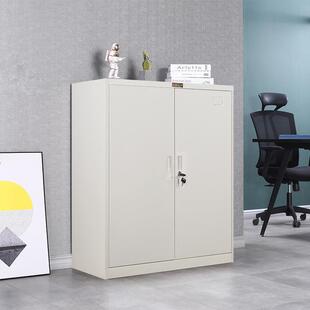 办公室档案柜铁皮矮柜钢制文件铁地柜900x850x400mm小柜子