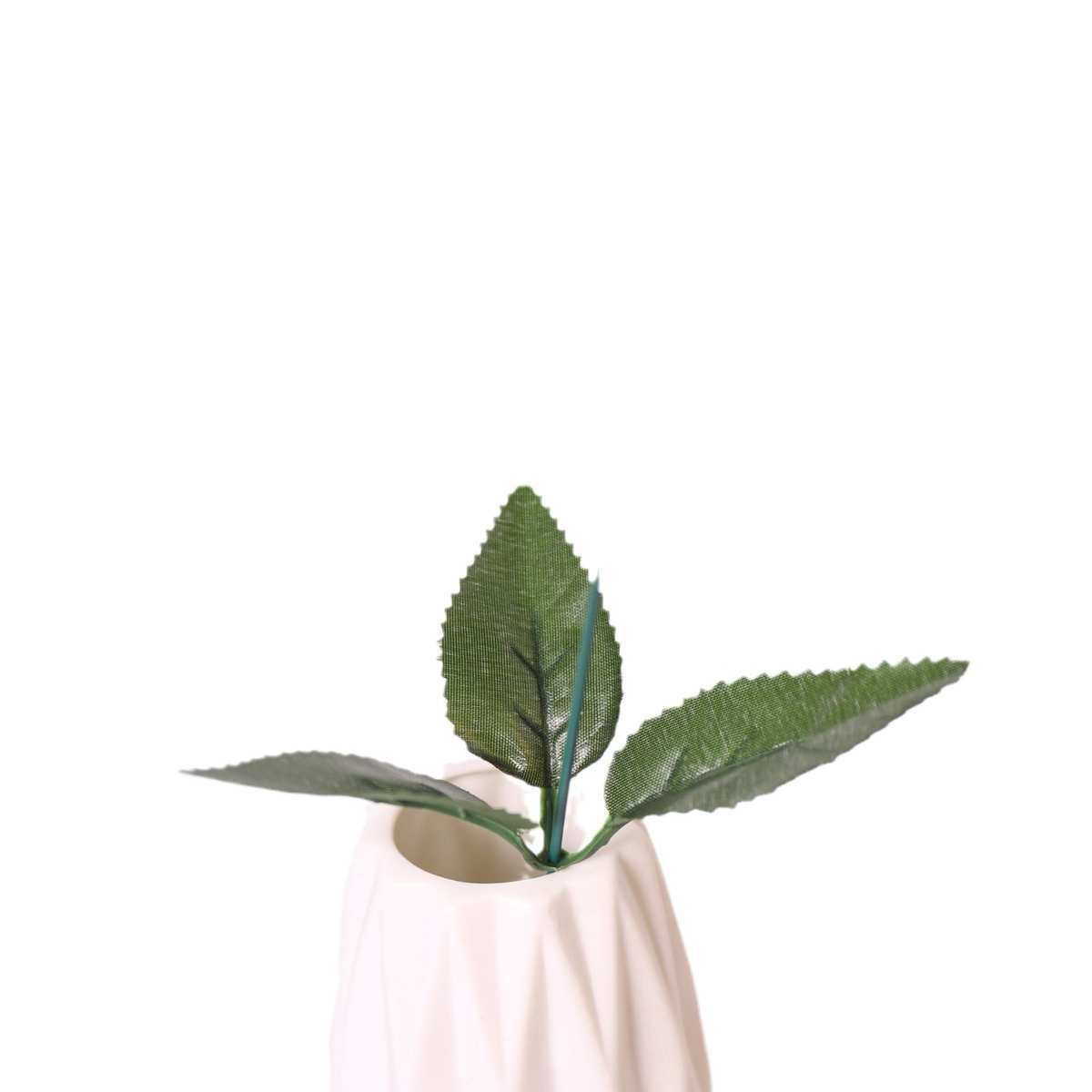 厂家直销仿真花叶子(3叉玫瑰叶)是制作仿真花丝网花的材料