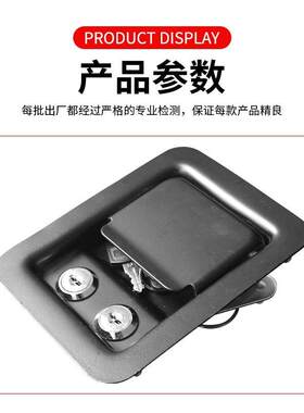 厂家供应面板锁防爆柜锁安全柜锁气瓶柜门锁黑色小双锁