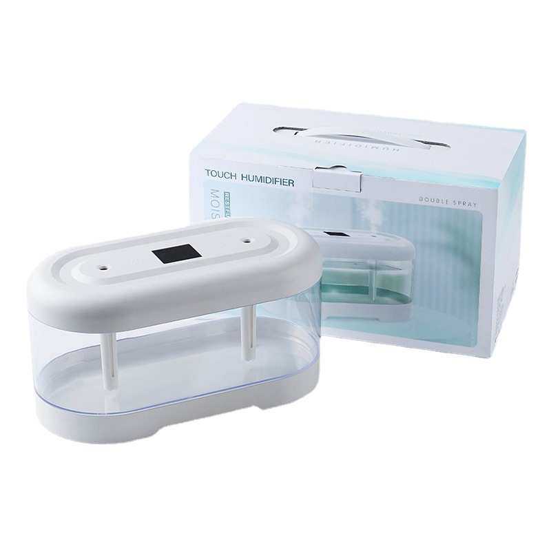 新款家用空气加湿器 桌面书双喷雾器 夜灯办公卧室迷你空气净化器