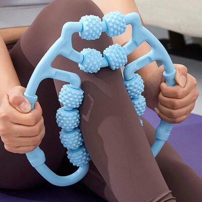 12 Wheel Ring Clamp Leg Trainer Leg Muscle Fitness Waist Bea