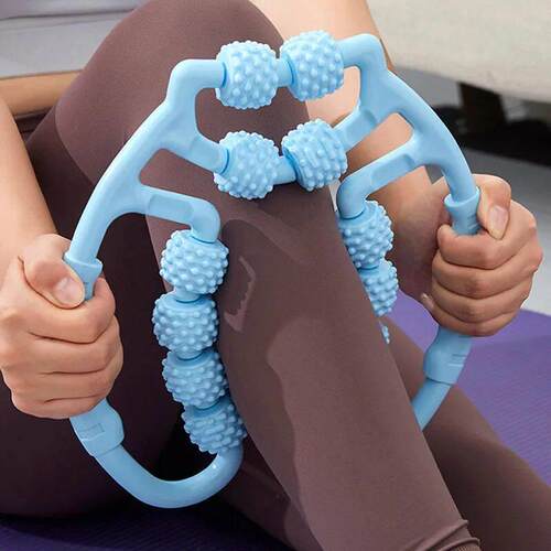 12 Wheel Ring Clamp Leg Trainer Leg Muscle Fitness Waist Bea