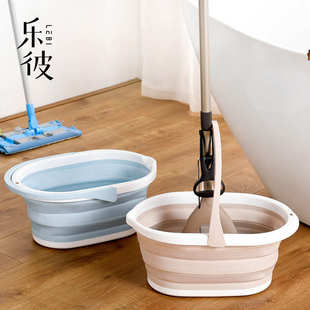 桶储水 $家用长方形折叠拖把桶创意便携卫生间可折叠手提水桶拖鞋