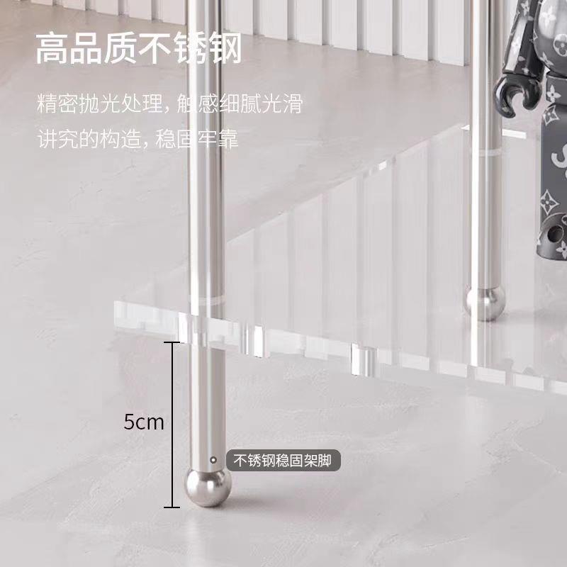 轻奢亚克力小车客厅沙发几可移推动茶置物架几厨边房家用收纳落地